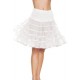 White Knee Length Petticoat #2 ADULT HIRE